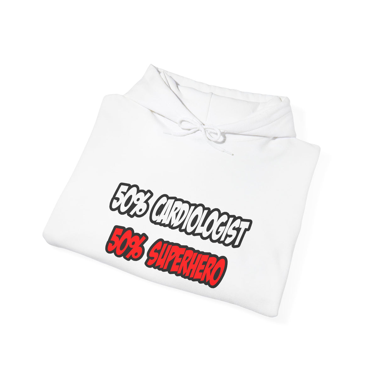 Half Cardiologist...Half Superhero - Unisex Heavy Blend™ Hooded Sweatshirt