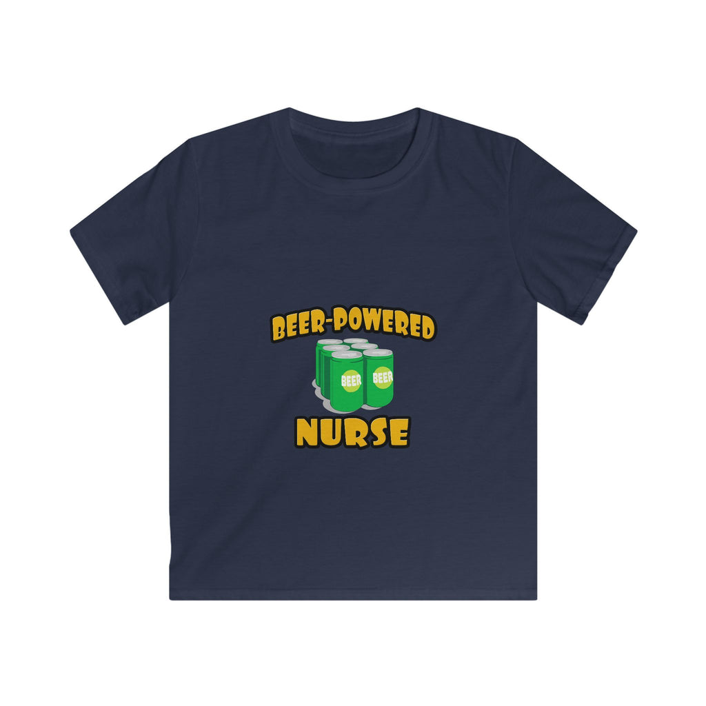 Beer Powered Nurse - Kids Softstyle Tee