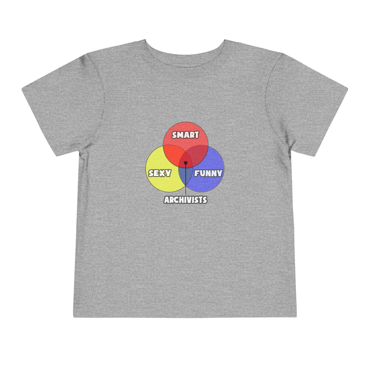 Venn Diagram .. Archivists - Toddler Short Sleeve Tee