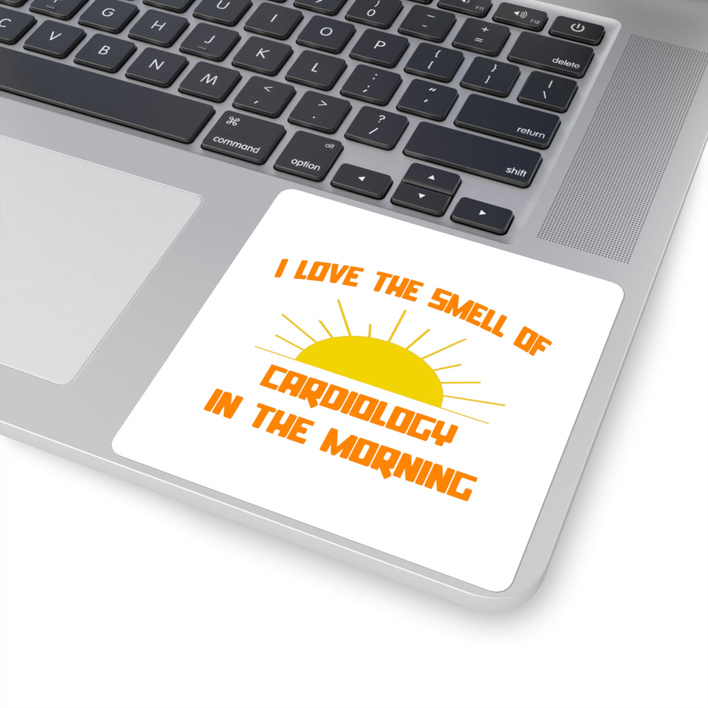 Smell of Cardiology in the Morning - Square Stickers