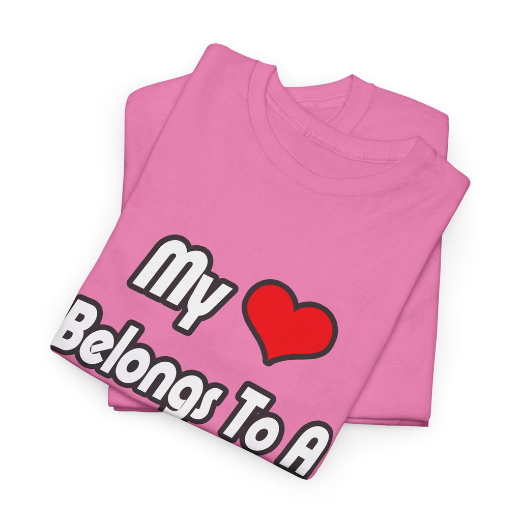 My Heart Belongs To A Cardiologist - Unisex Heavy Cotton Tee