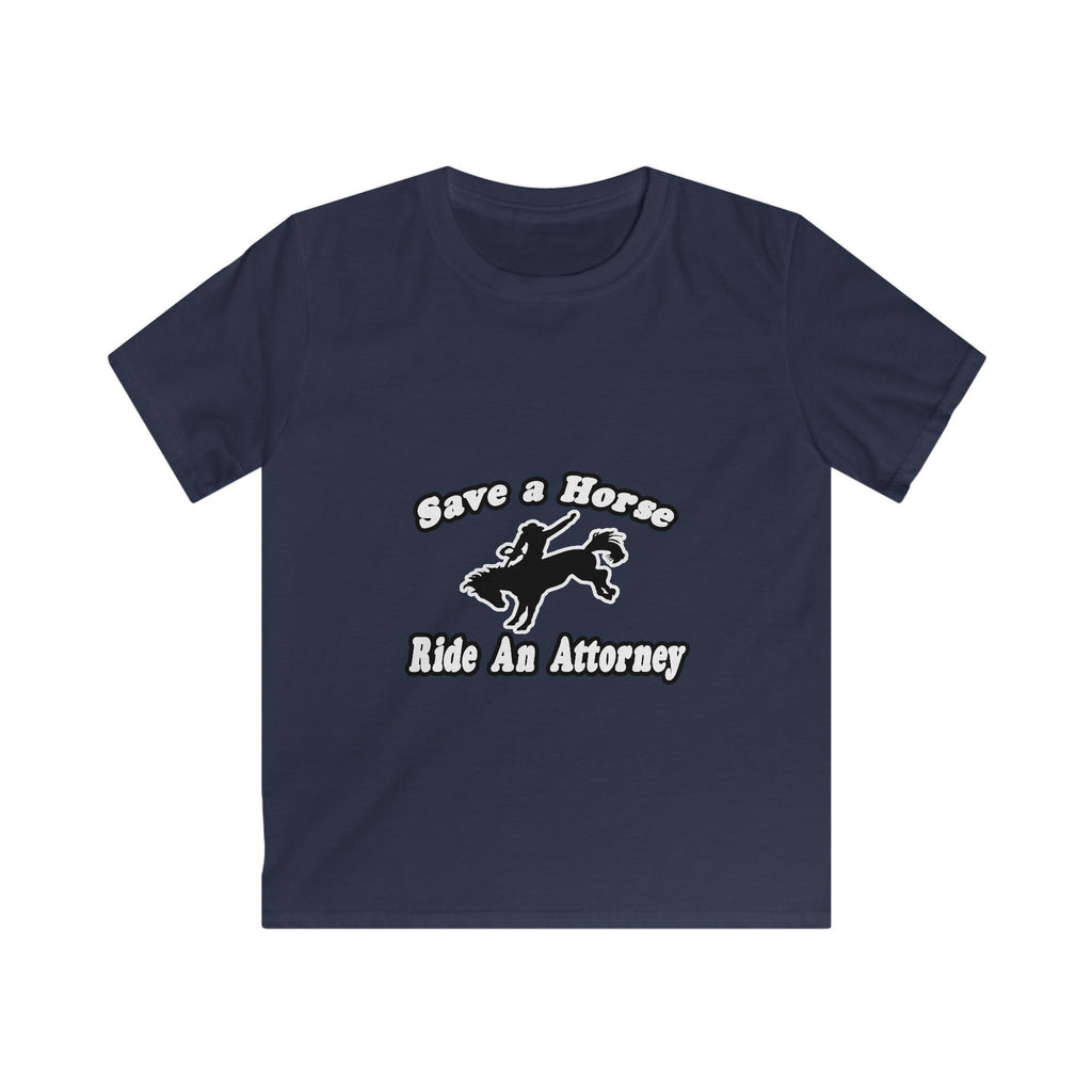 Save Horse Ride Attorney - Kids Softstyle Tee