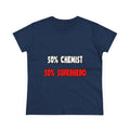 Half Chemist ... Half Superhero - Women's Midweight Cotton Tee