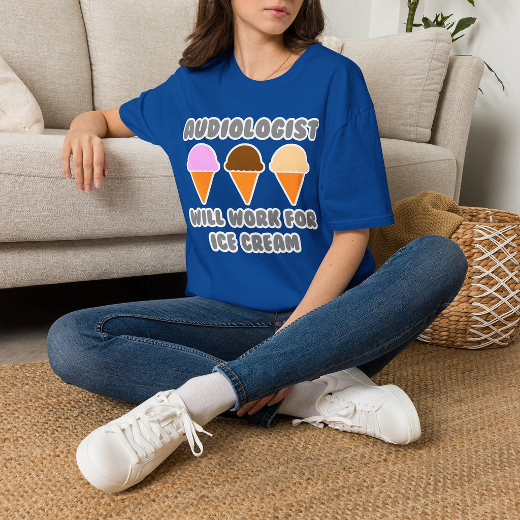 Audiologist ... Will Work For Ice Cream - Unisex Softstyle T-Shirt