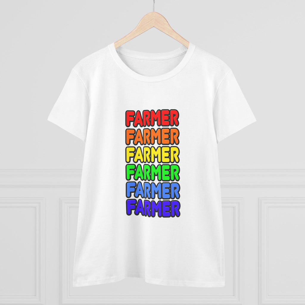 Rainbow Farmer - Women's Midweight Cotton Tee