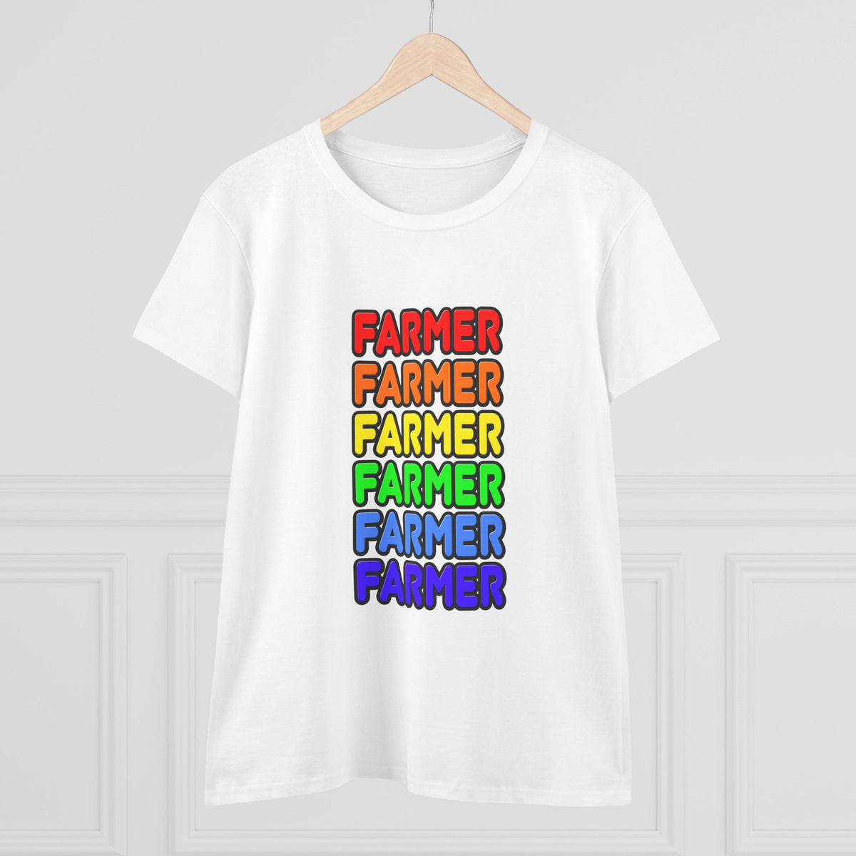 Rainbow Farmer - Women's Midweight Cotton Tee