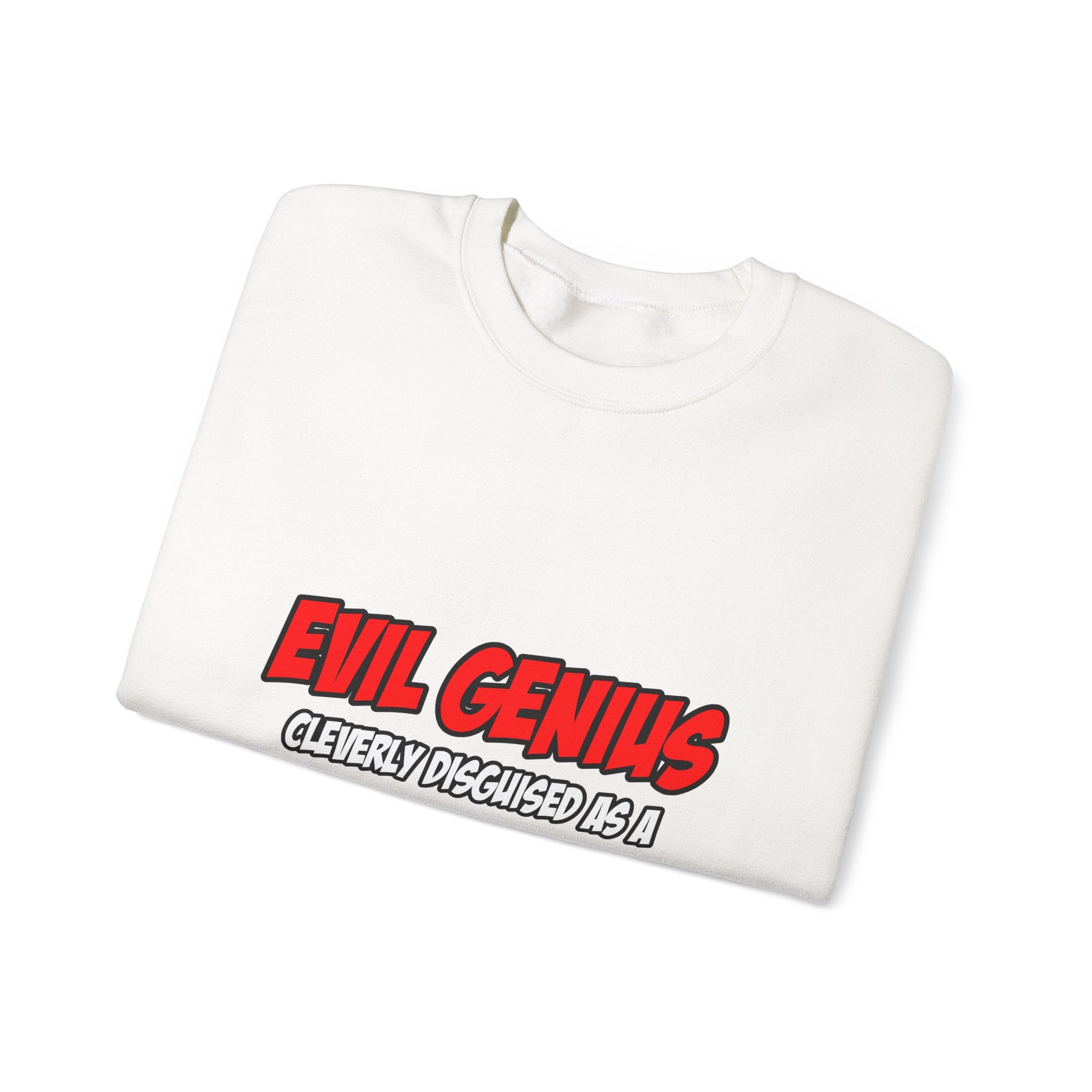 Evil Genius...Teacher - Unisex Heavy Blend™ Crewneck Sweatshirt