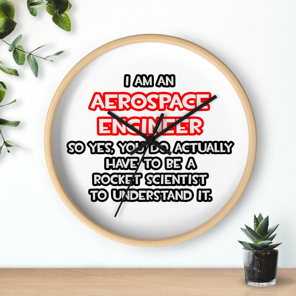 Rocket Scientist .. Funny Aerospace Engineer - Wall Clock