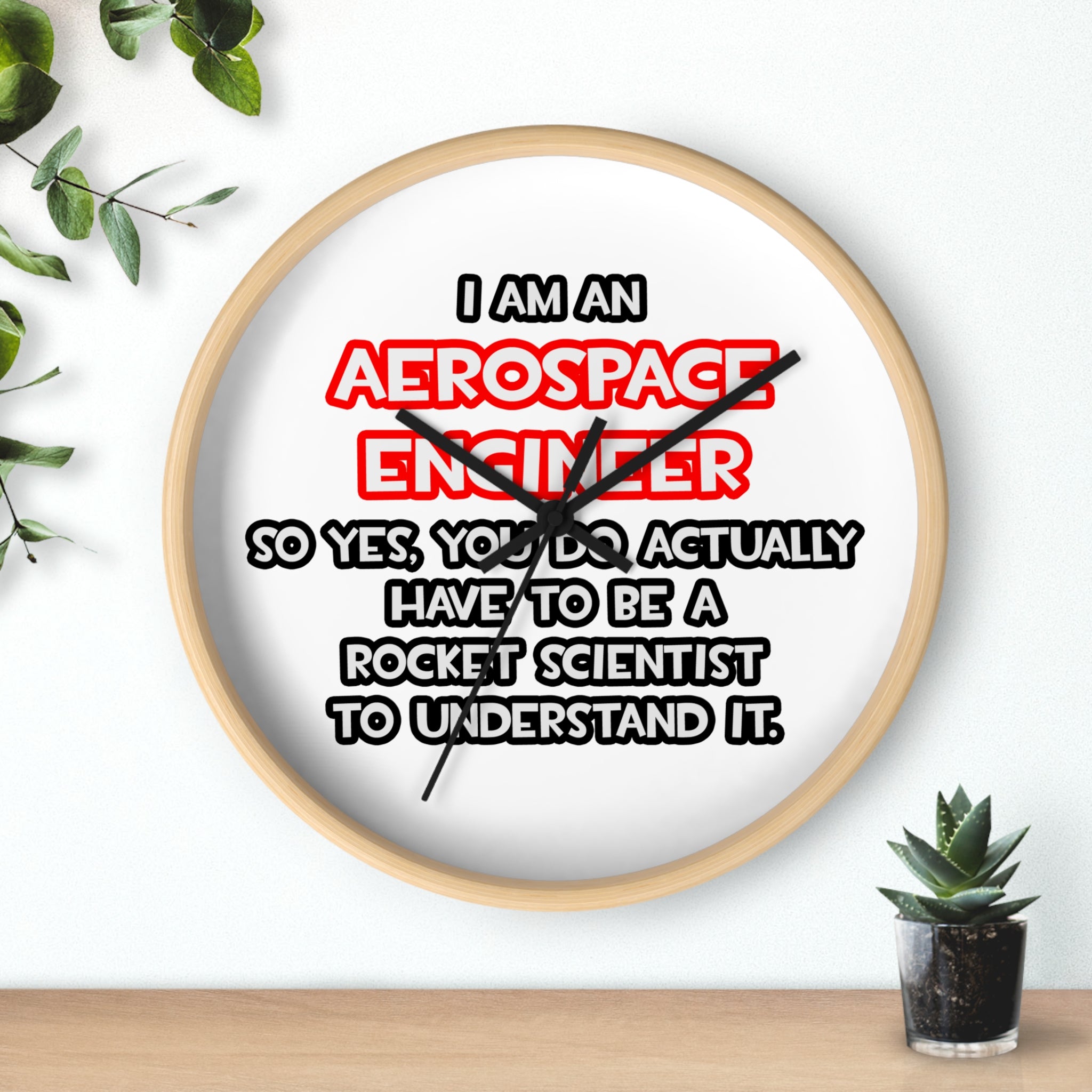 Rocket Scientist .. Funny Aerospace Engineer - Wall Clock