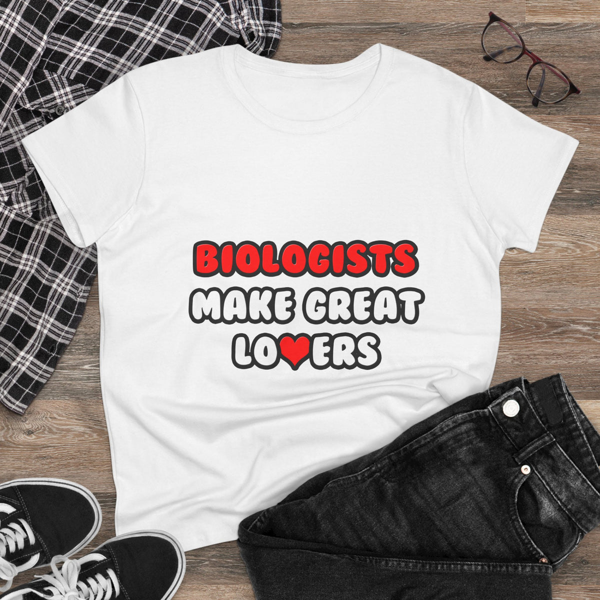 Biologists Make Great Lovers - Women's Midweight Cotton Tee