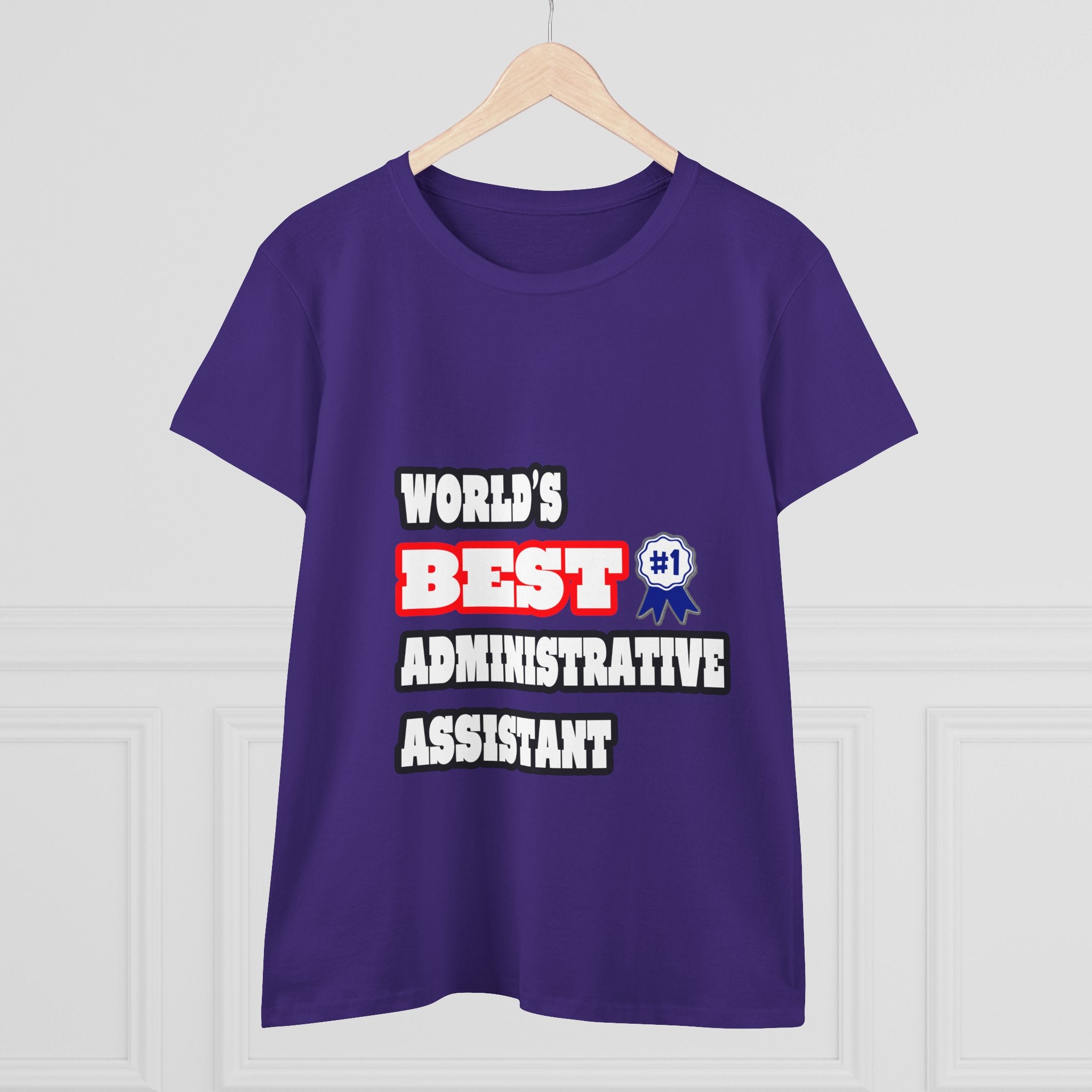 World's Best Administrative Assistant - Women's Midweight Cotton Tee