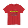 Biologist...Superior Intelligence - Unisex Heavy Cotton Tee