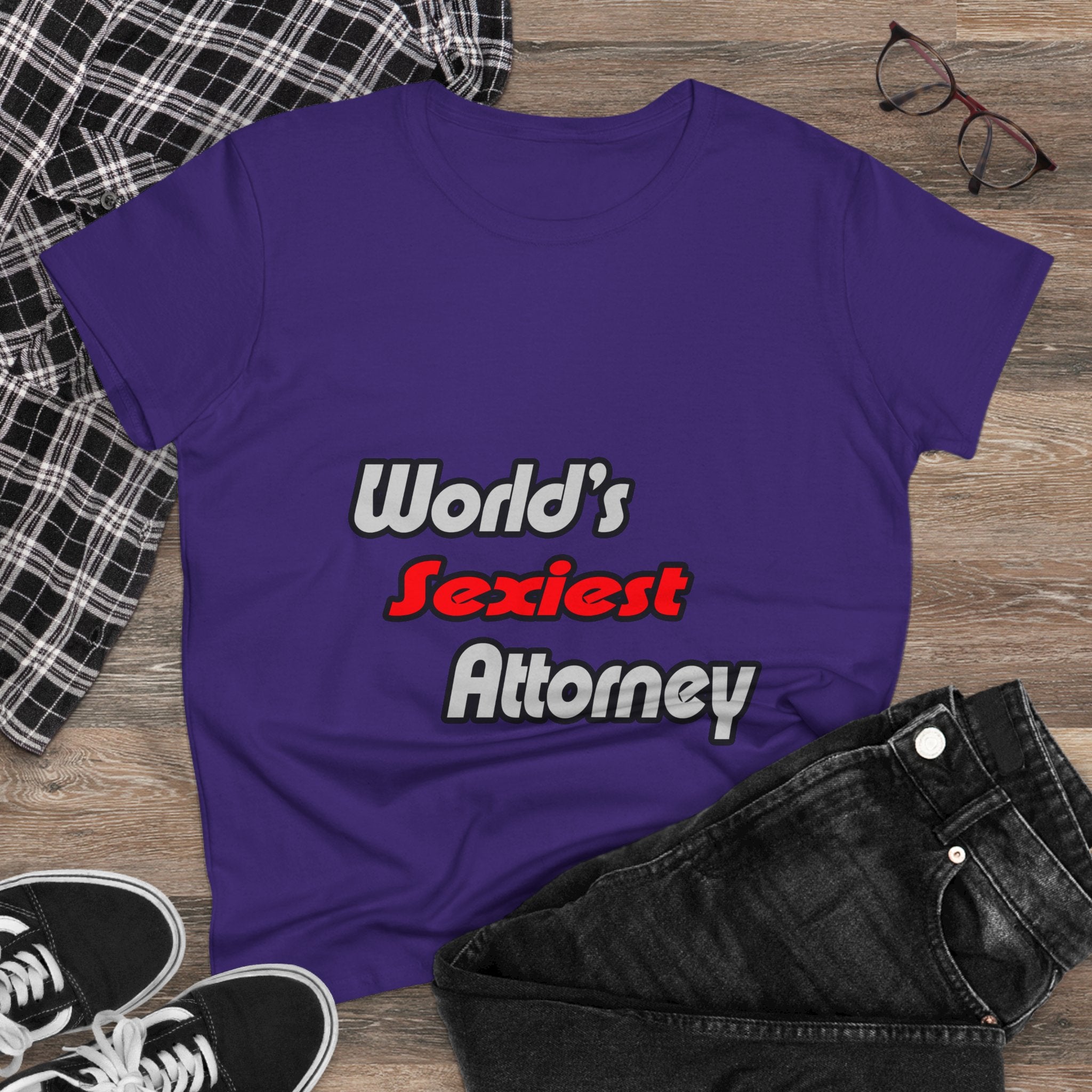 World's Sexiest Attorney - Women's Midweight Cotton Tee