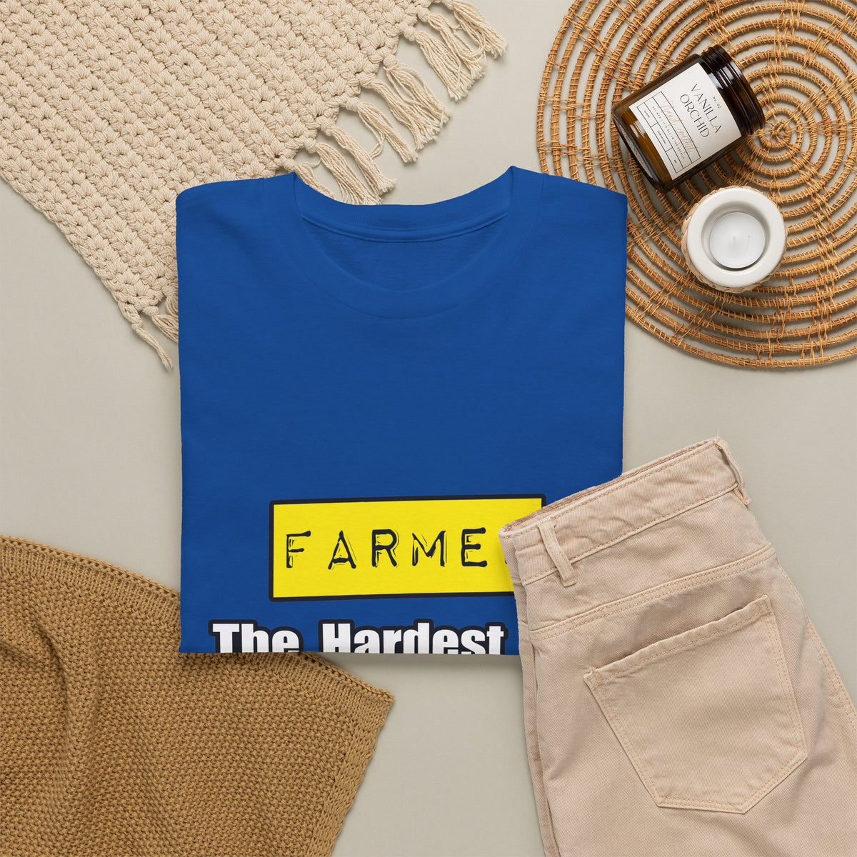 Farmer...Hardest Job You'll Ever Love - Unisex Heavy Cotton Tee