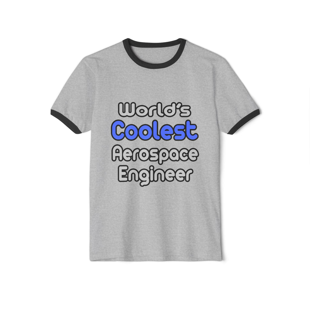 World's Coolest Aerospace Engineer - Unisex Cotton Ringer T-Shirt