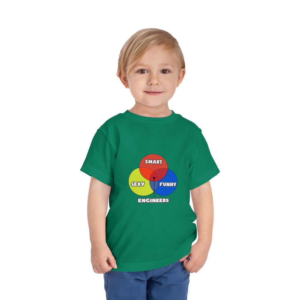 Venn Diagram .. Engineers - Toddler Short Sleeve Tee