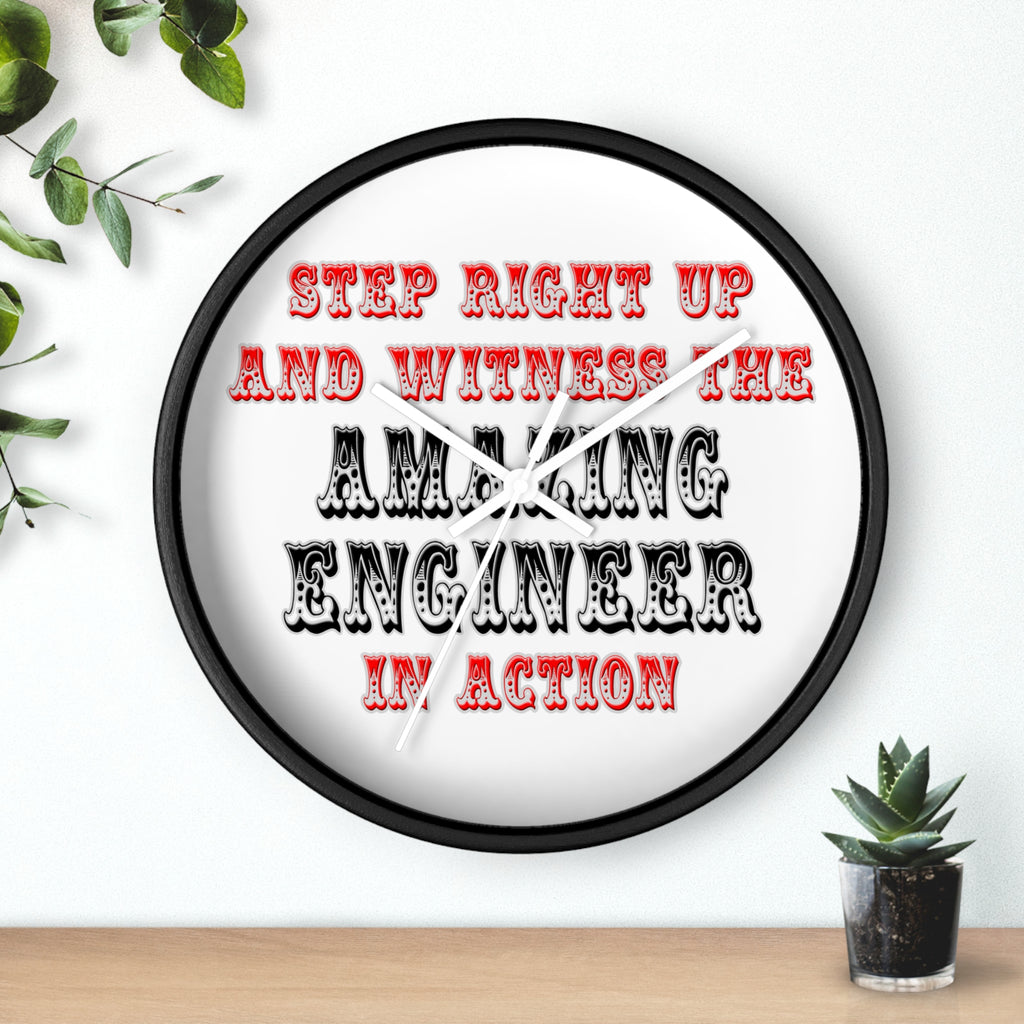 Amazing Engineer In Action - Wall Clock