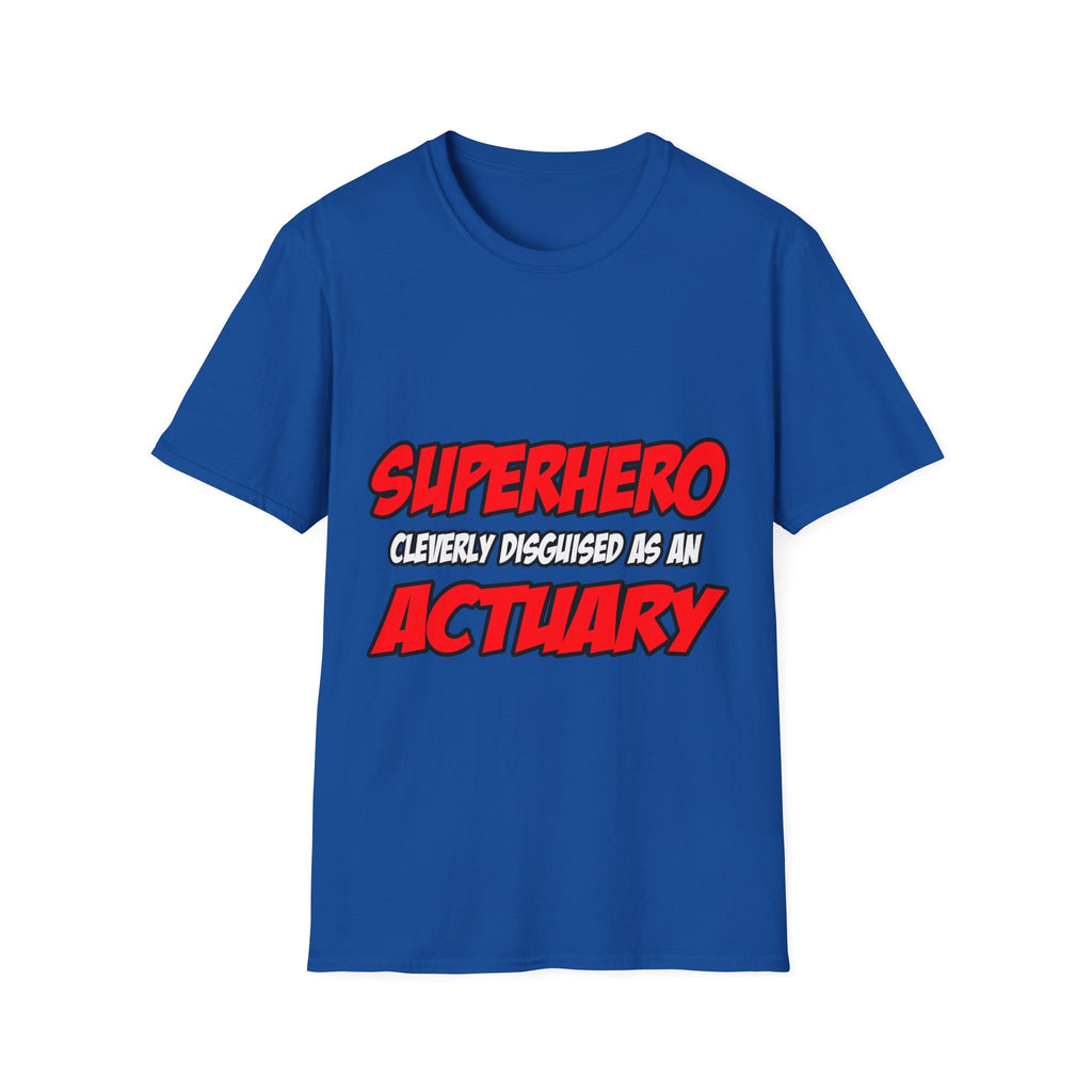 Superhero...Actuary - Unisex Softstyle T-Shirt