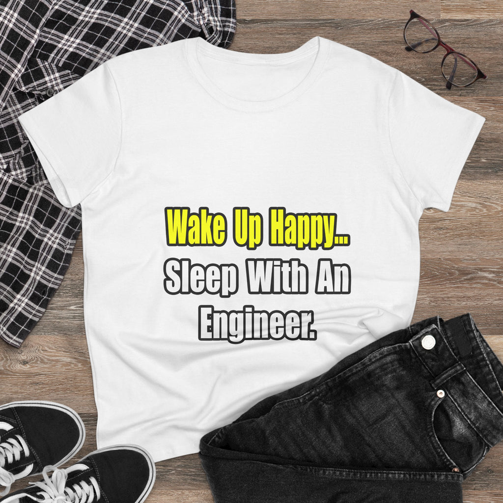 Sleep With Engineer - Women's Midweight Cotton Tee