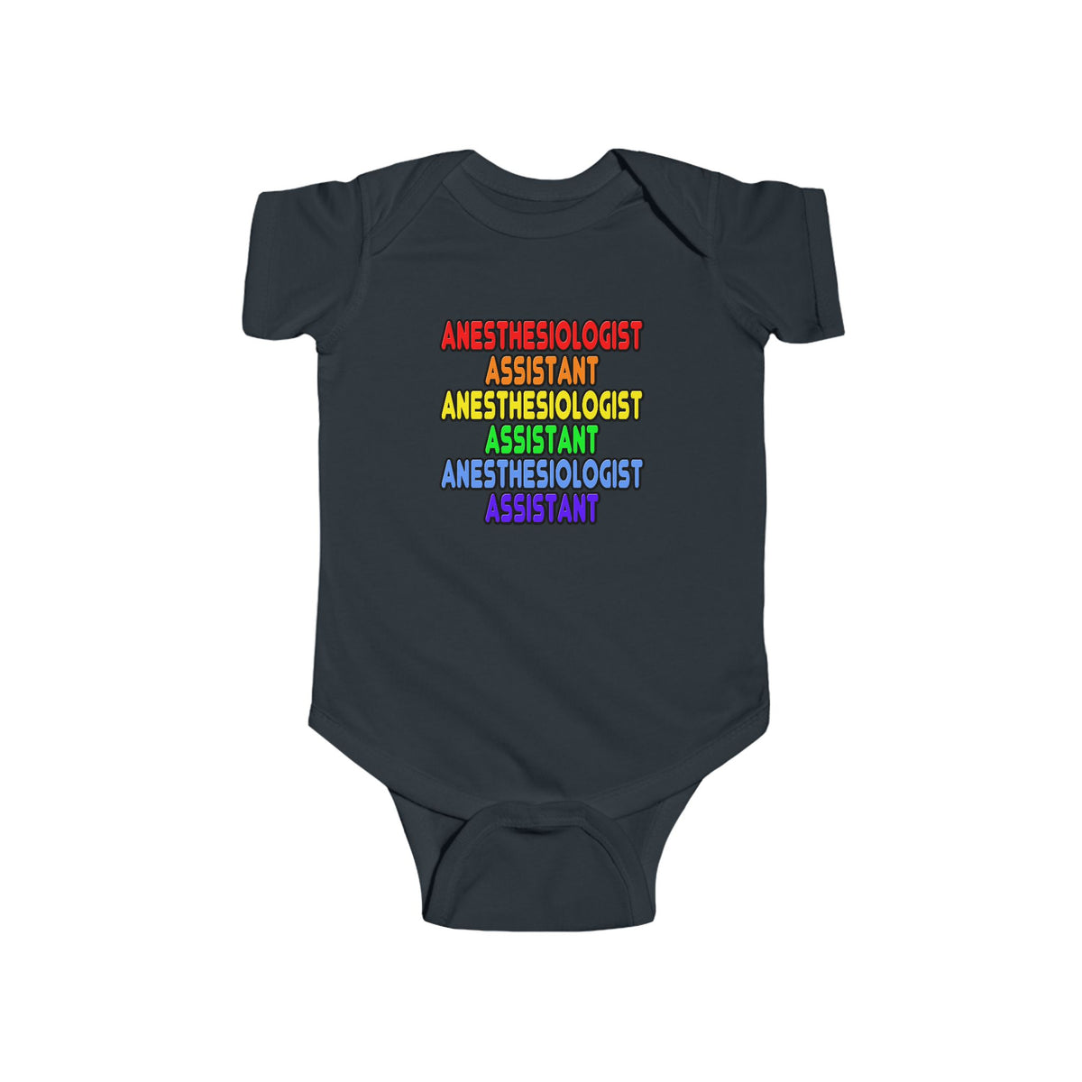 Rainbow Anesthesiologist Assistant - Infant Fine Jersey Bodysuit
