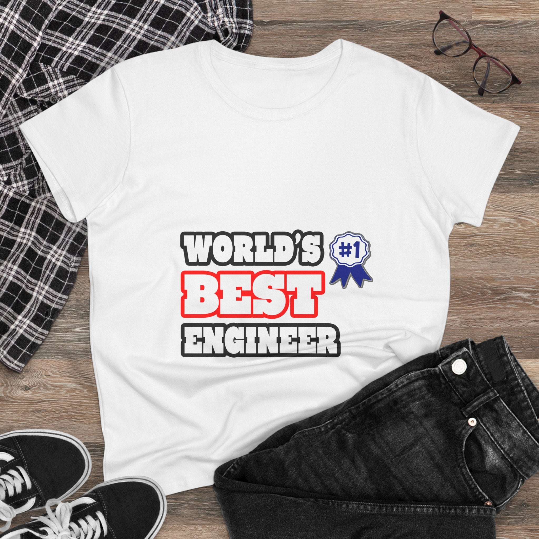 World's Best Engineer - Women's Midweight Cotton Tee