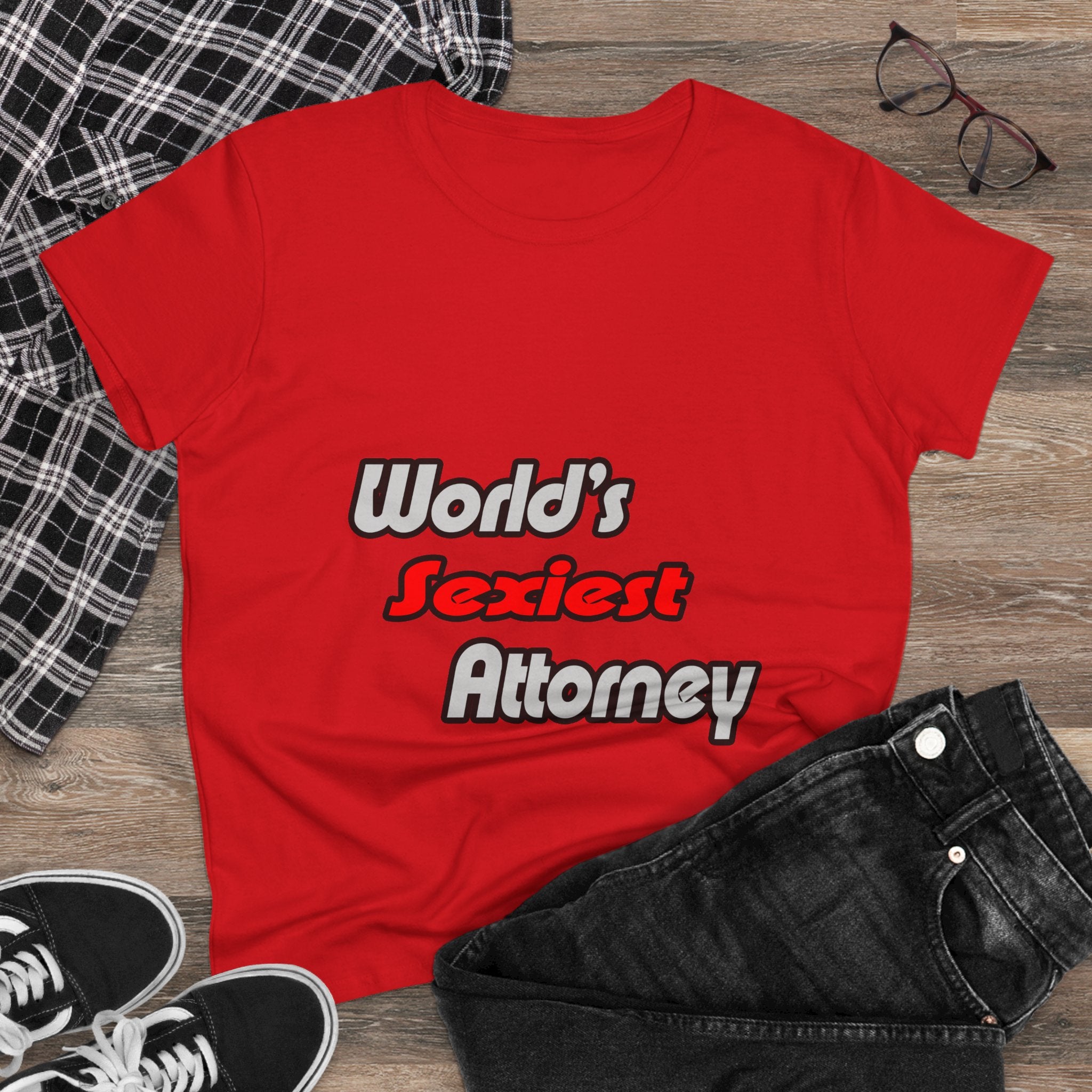 World's Sexiest Attorney - Women's Midweight Cotton Tee
