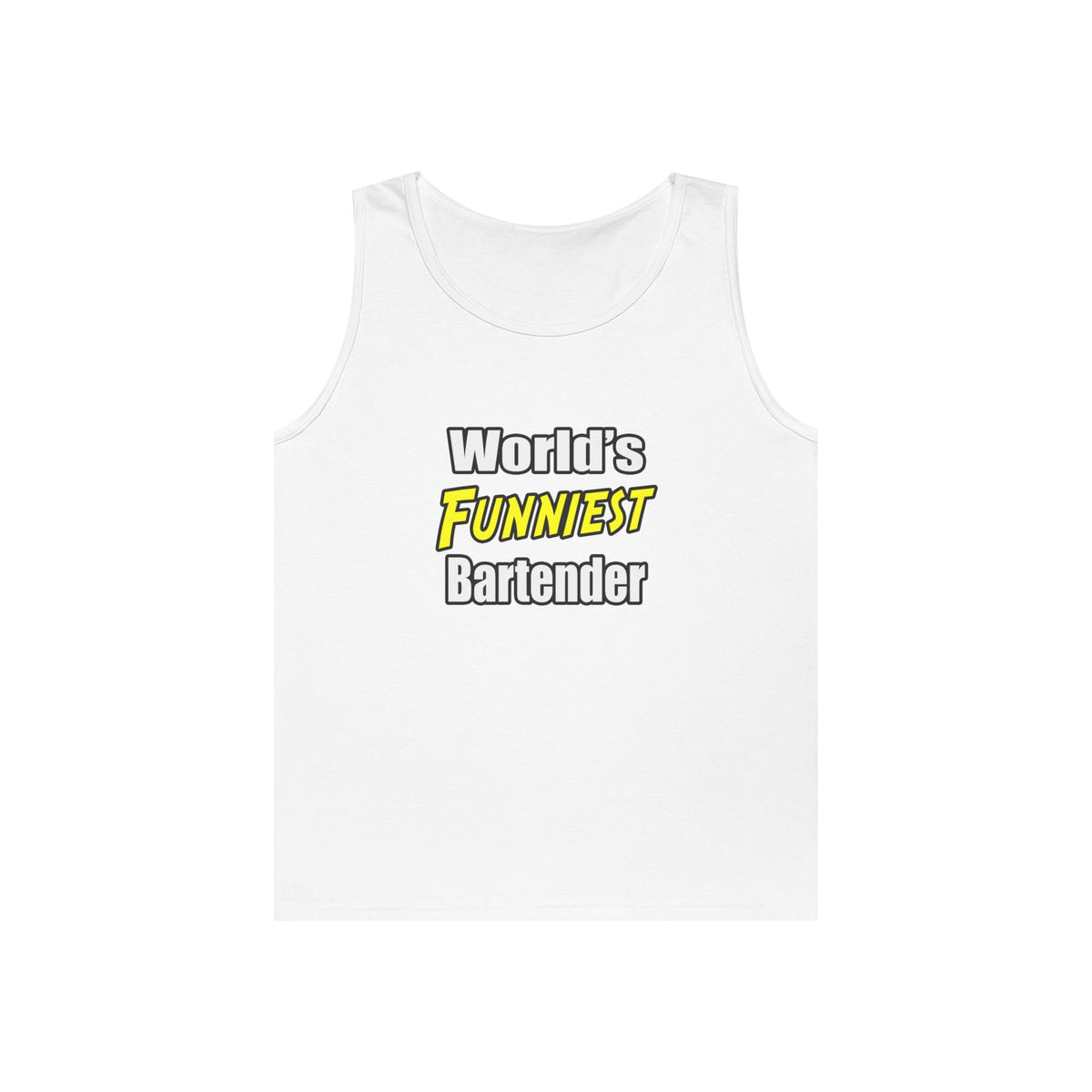 World's Funniest Bartender - Unisex Heavy Cotton Tank Top