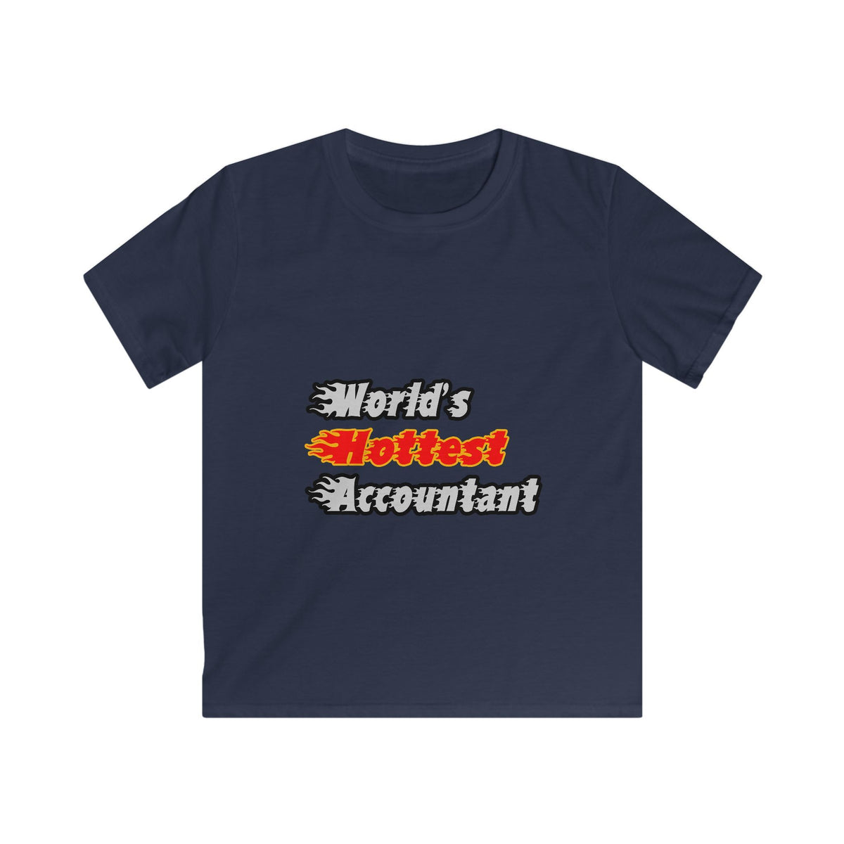 World's Hottest Accountant - Kids Softstyle Tee