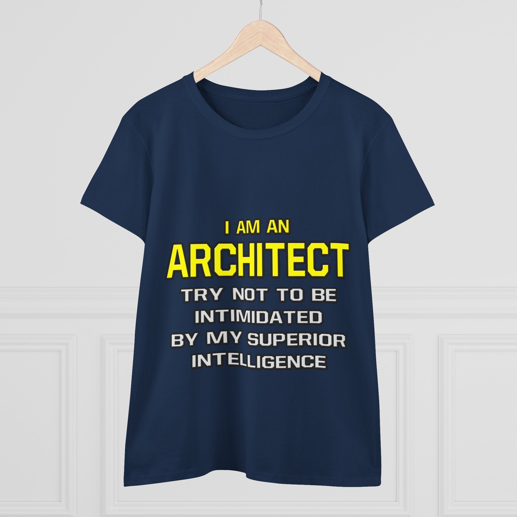 Architect...Superior Intelligence - Women's Midweight Cotton Tee