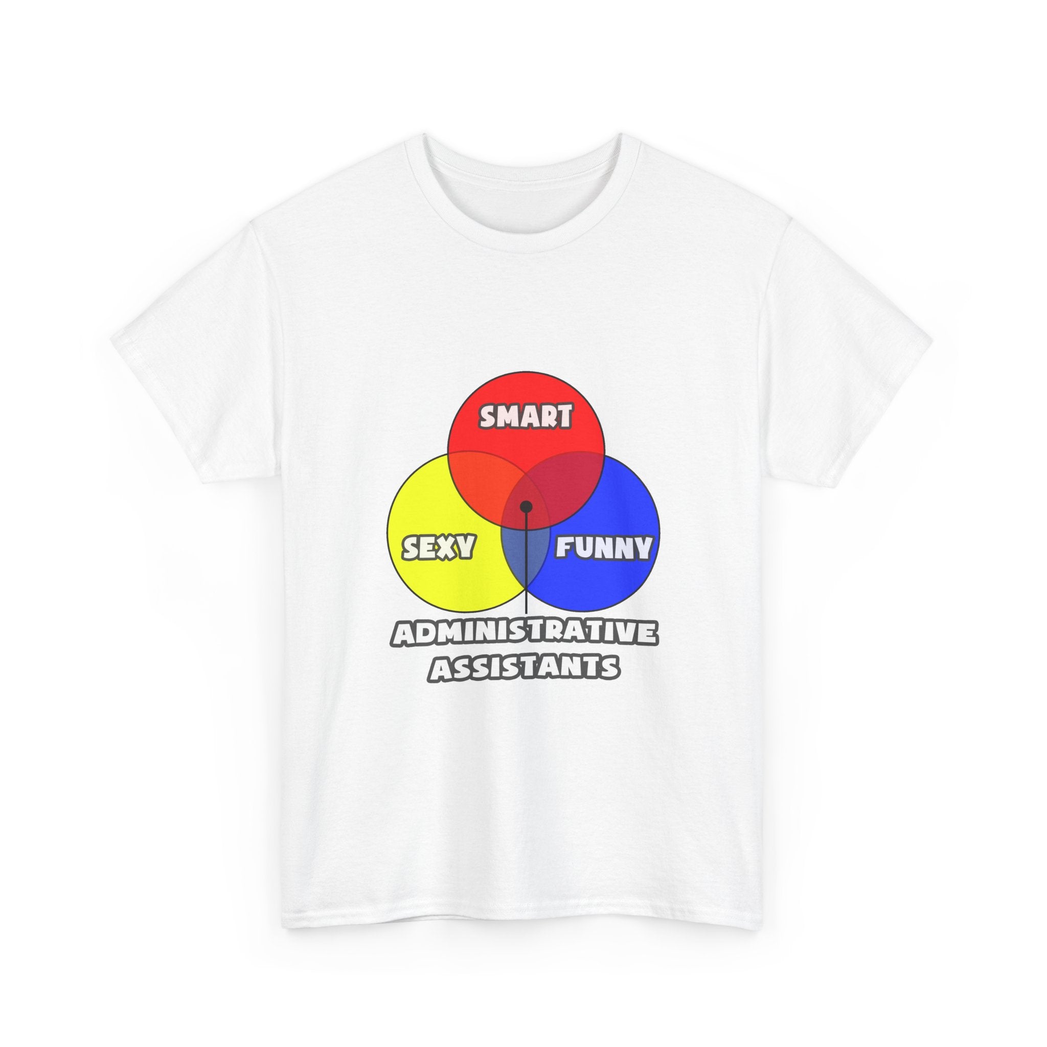 Venn Diagram .. Administrative Assistants - Unisex Heavy Cotton Tee