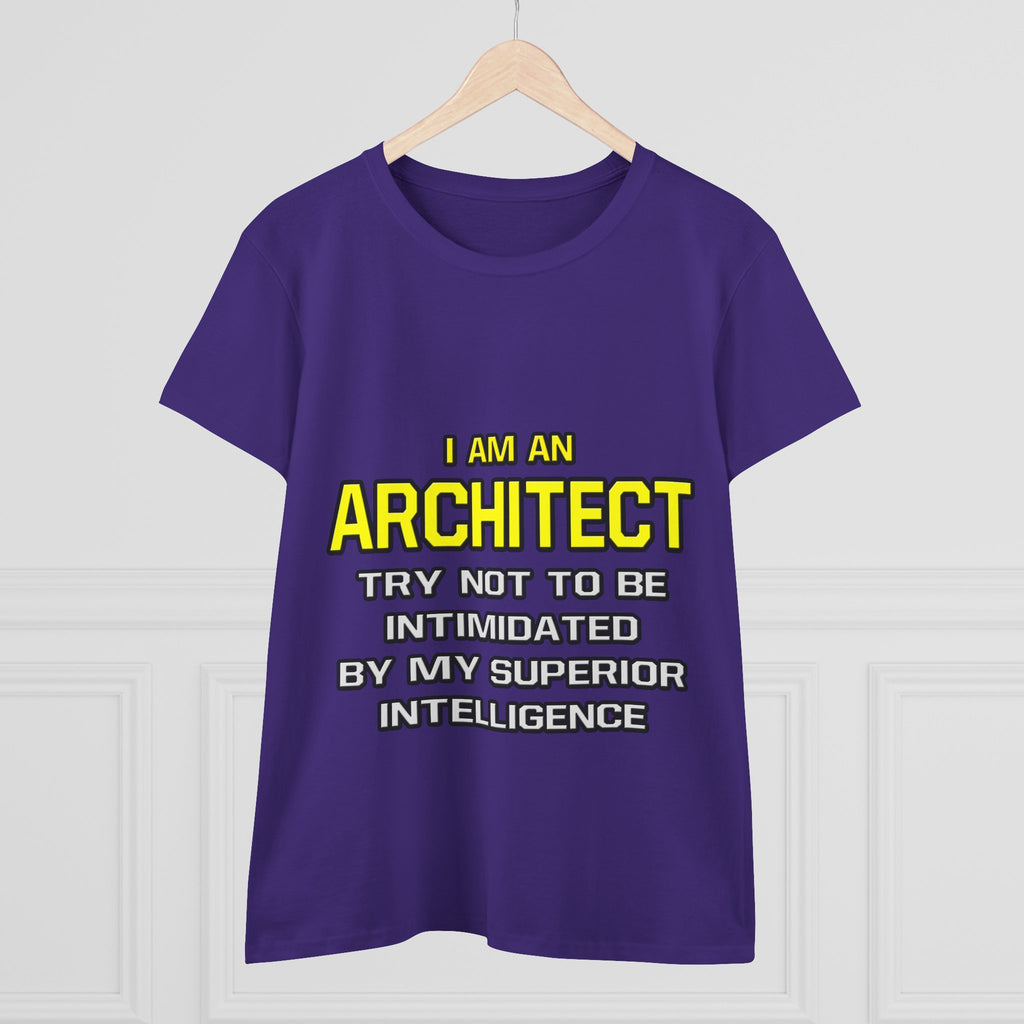 Architect...Superior Intelligence - Women's Midweight Cotton Tee
