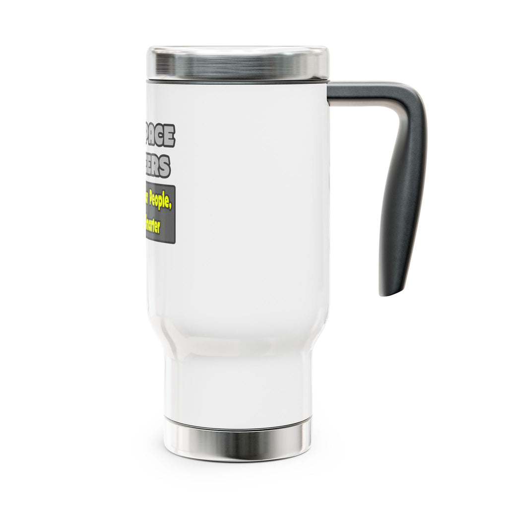 Aerospace Engineers...Smarter - Stainless Steel Travel Mug with Handle, 14oz