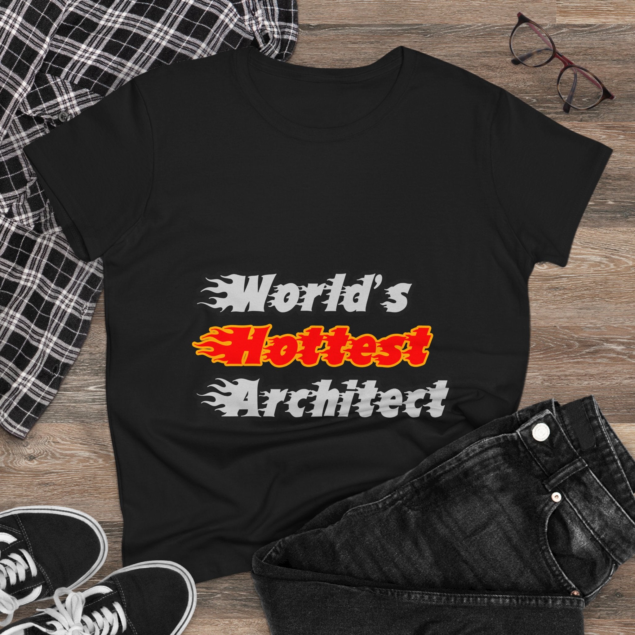 World's Hottest Architect - Women's Midweight Cotton Tee