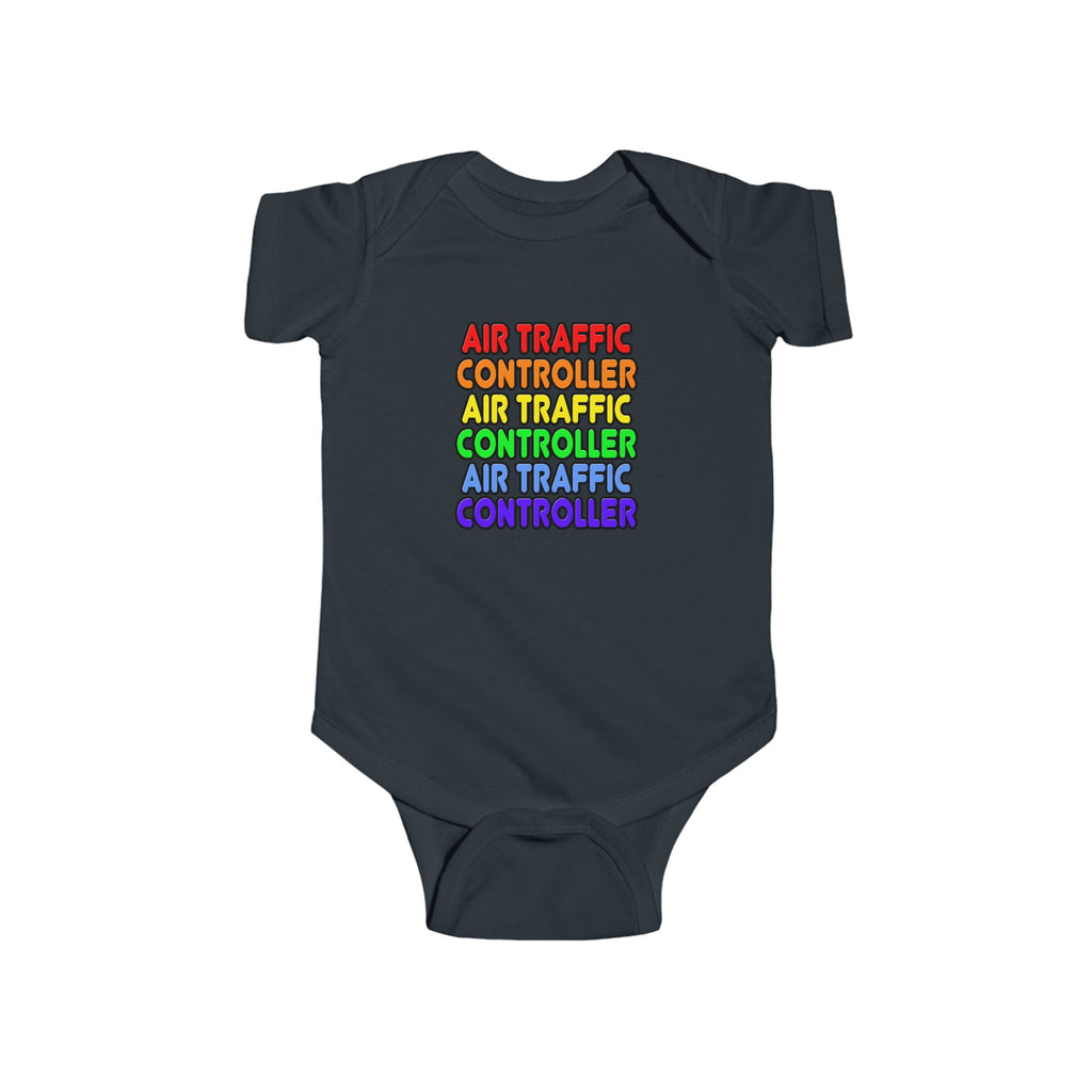Rainbow Air Traffic Controller - Infant Fine Jersey Bodysuit
