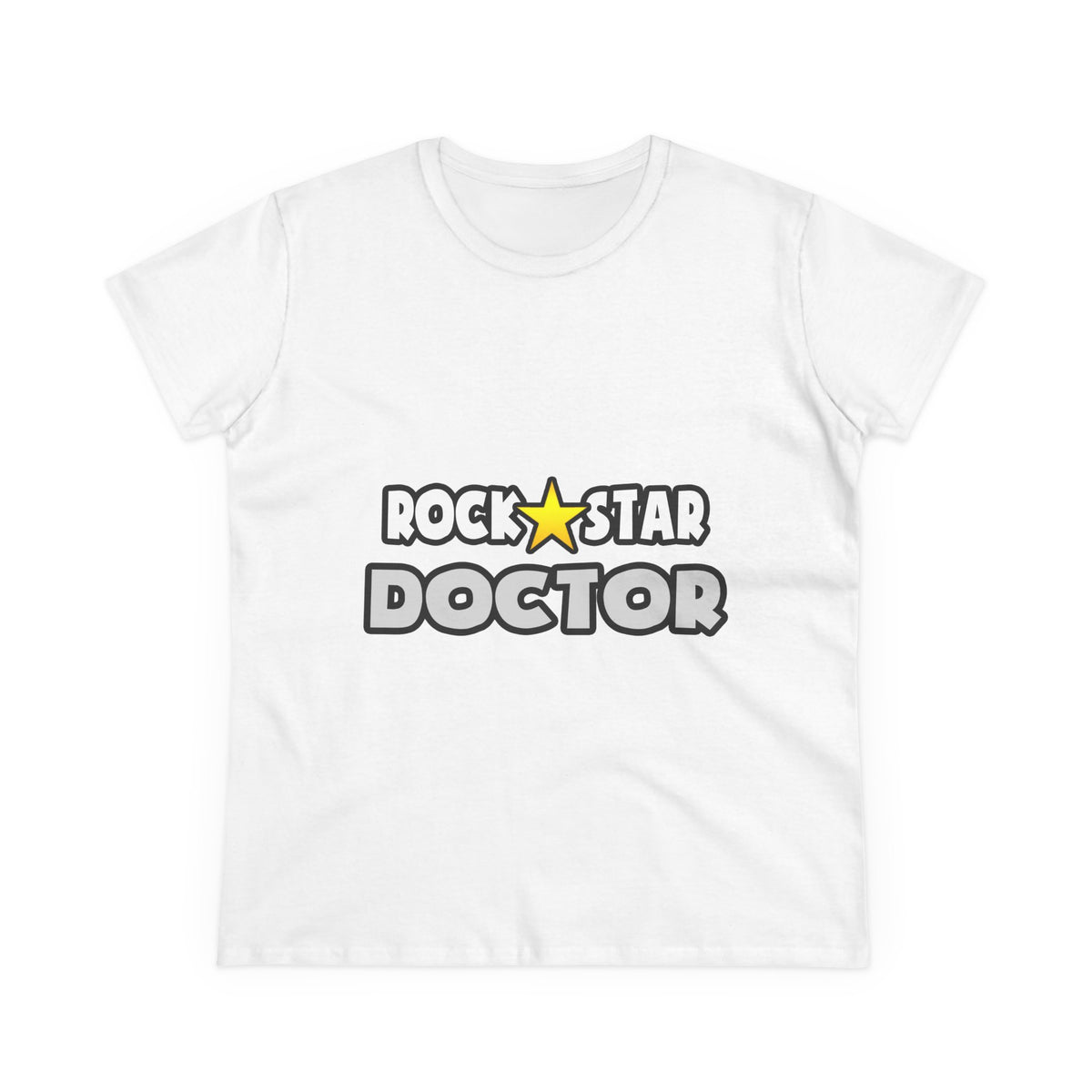 Rock Star Doctor (2) - Women's Midweight Cotton Tee
