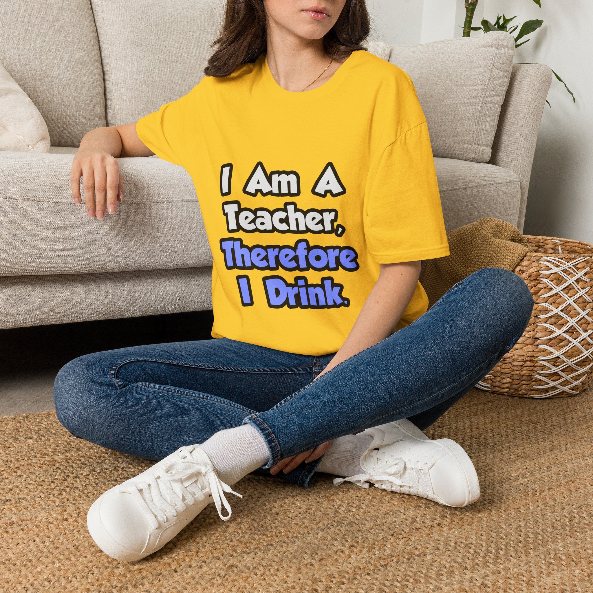 I Am A Teacher, Therefore I Drink - Unisex Softstyle T-Shirt