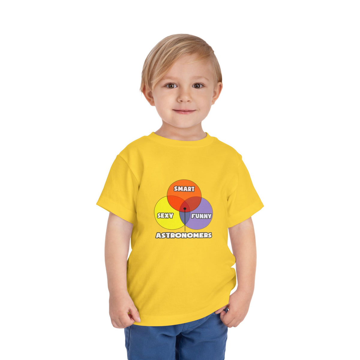 Venn Diagram .. Astronomers - Toddler Short Sleeve Tee