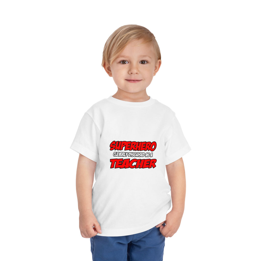 Superhero...Teacher - Toddler Short Sleeve Tee