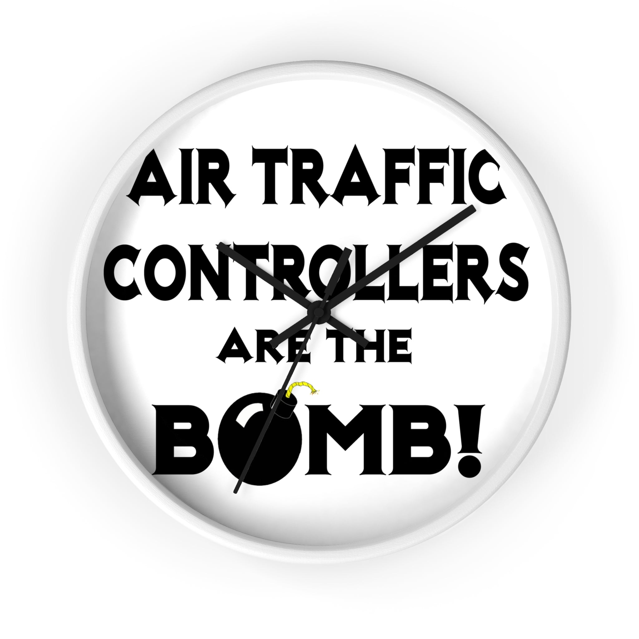 Air Traffic Controllers Are The Bomb! - Wall Clock