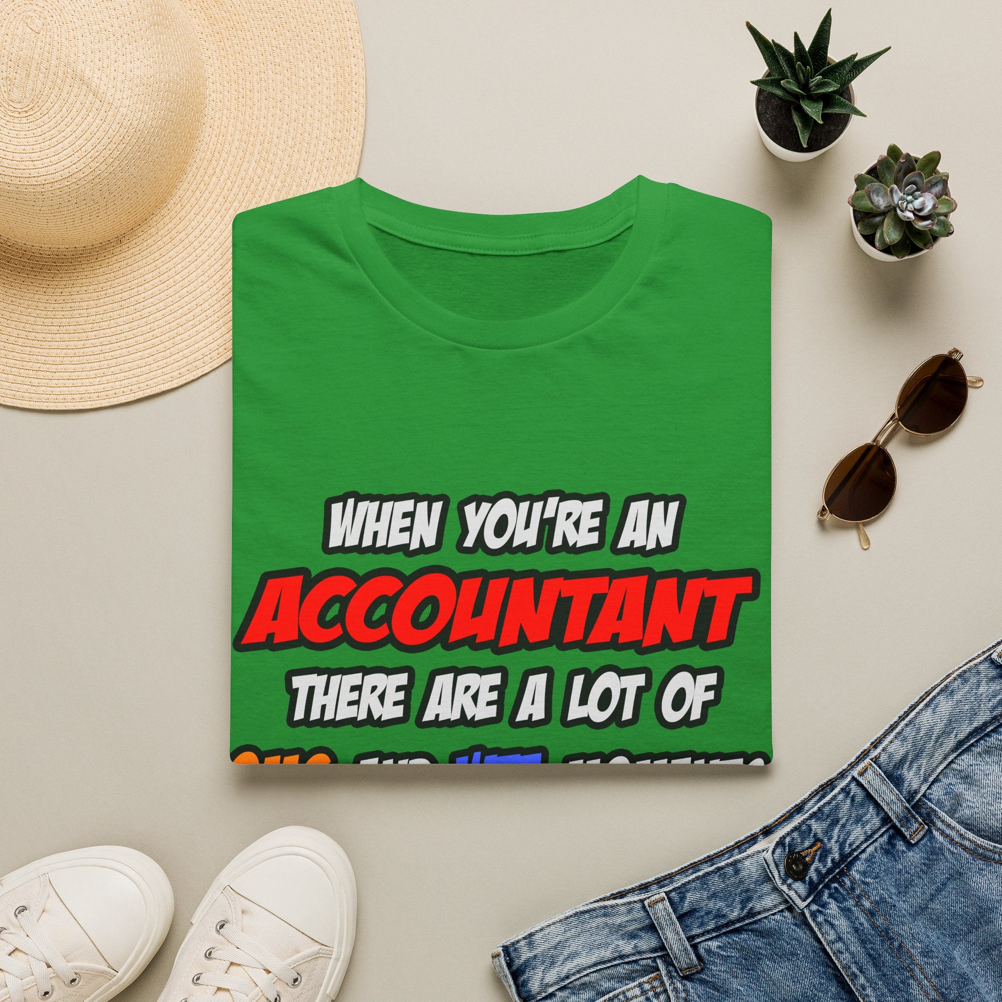 Accountant .. OMG WTF LOL - Unisex Softstyle T-Shirt