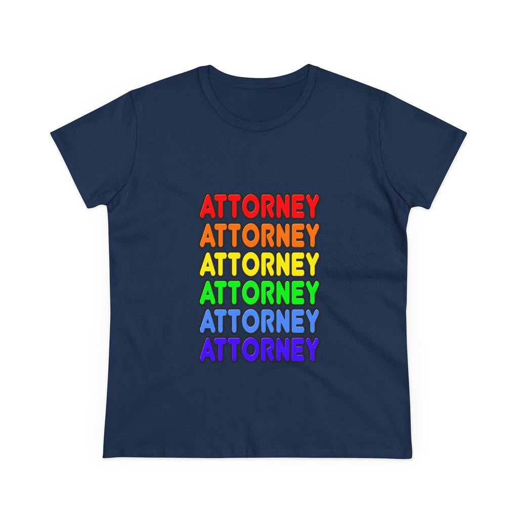 Rainbow Attorney - Women's Midweight Cotton Tee