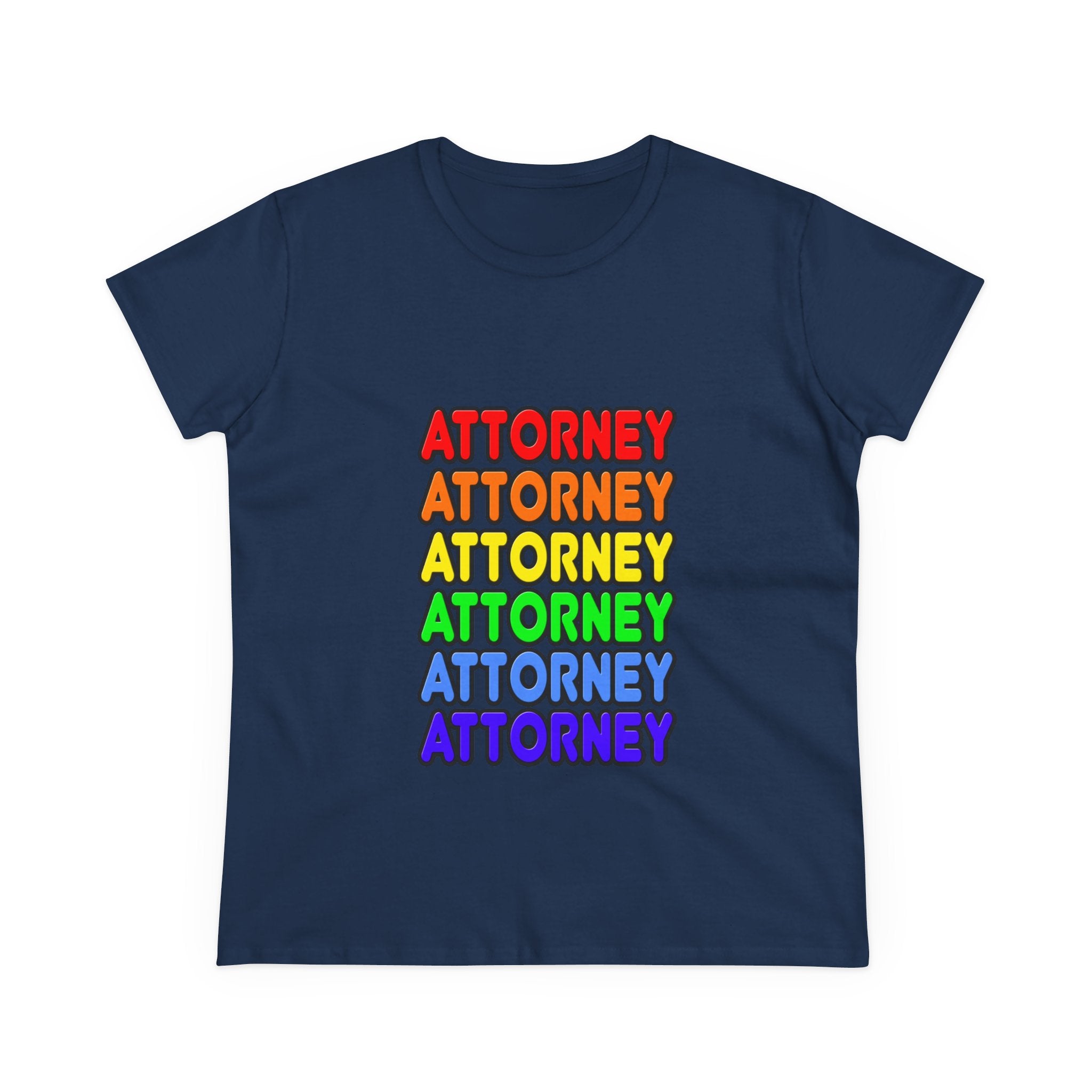 Rainbow Attorney - Women's Midweight Cotton Tee