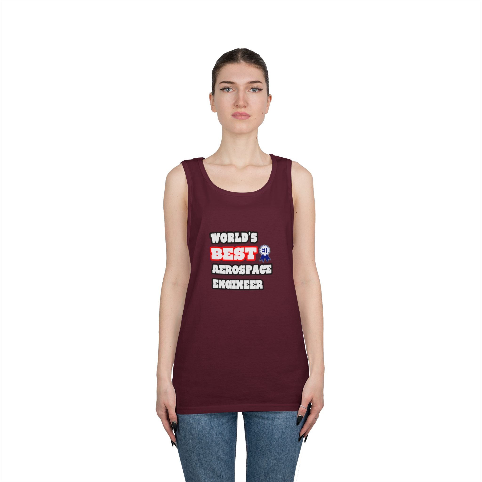 World's Best Aerospace Engineer - Unisex Heavy Cotton Tank Top