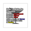 How To Make an Engineer - Square Stickers