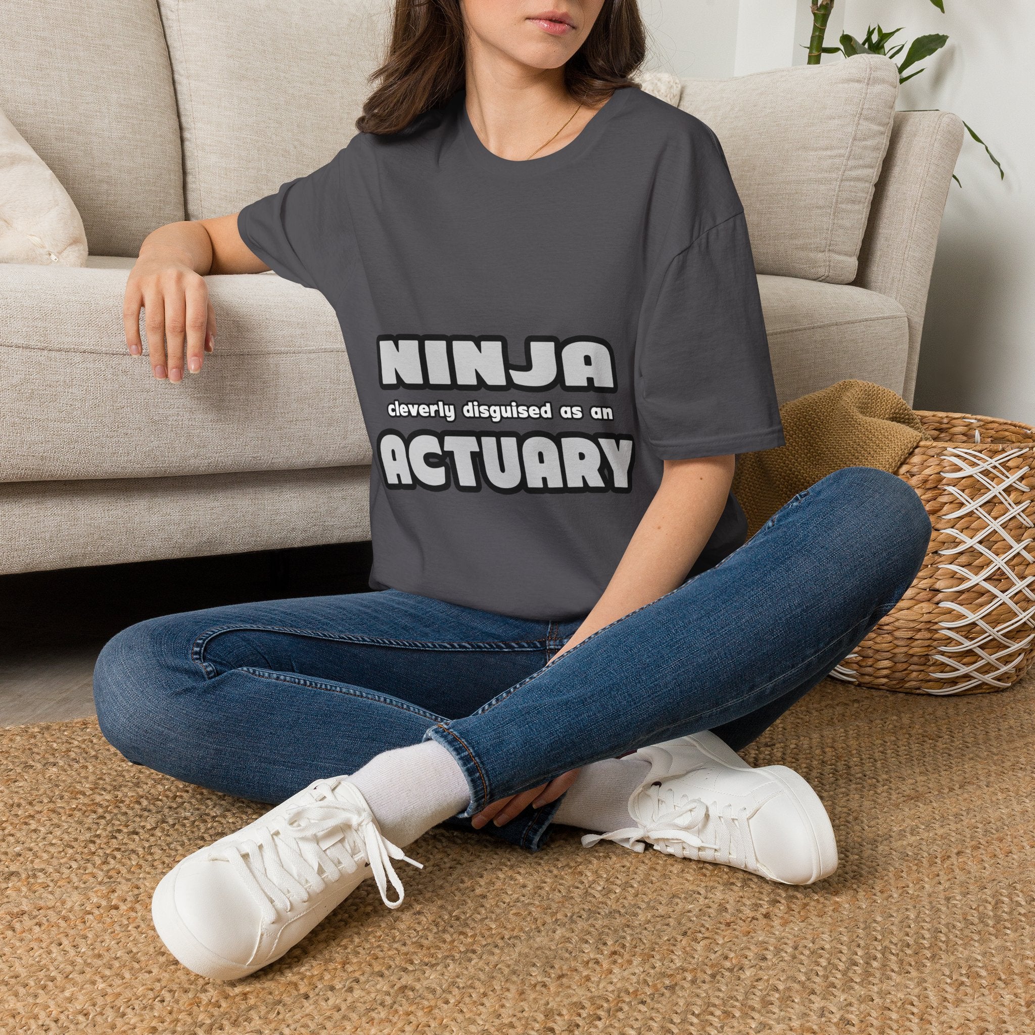 Ninja Cleverly Disguised As An Actuary - Unisex Softstyle T-Shirt