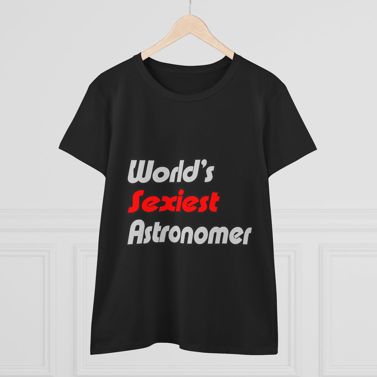 World's Sexiest Astronomer - Women's Midweight Cotton Tee
