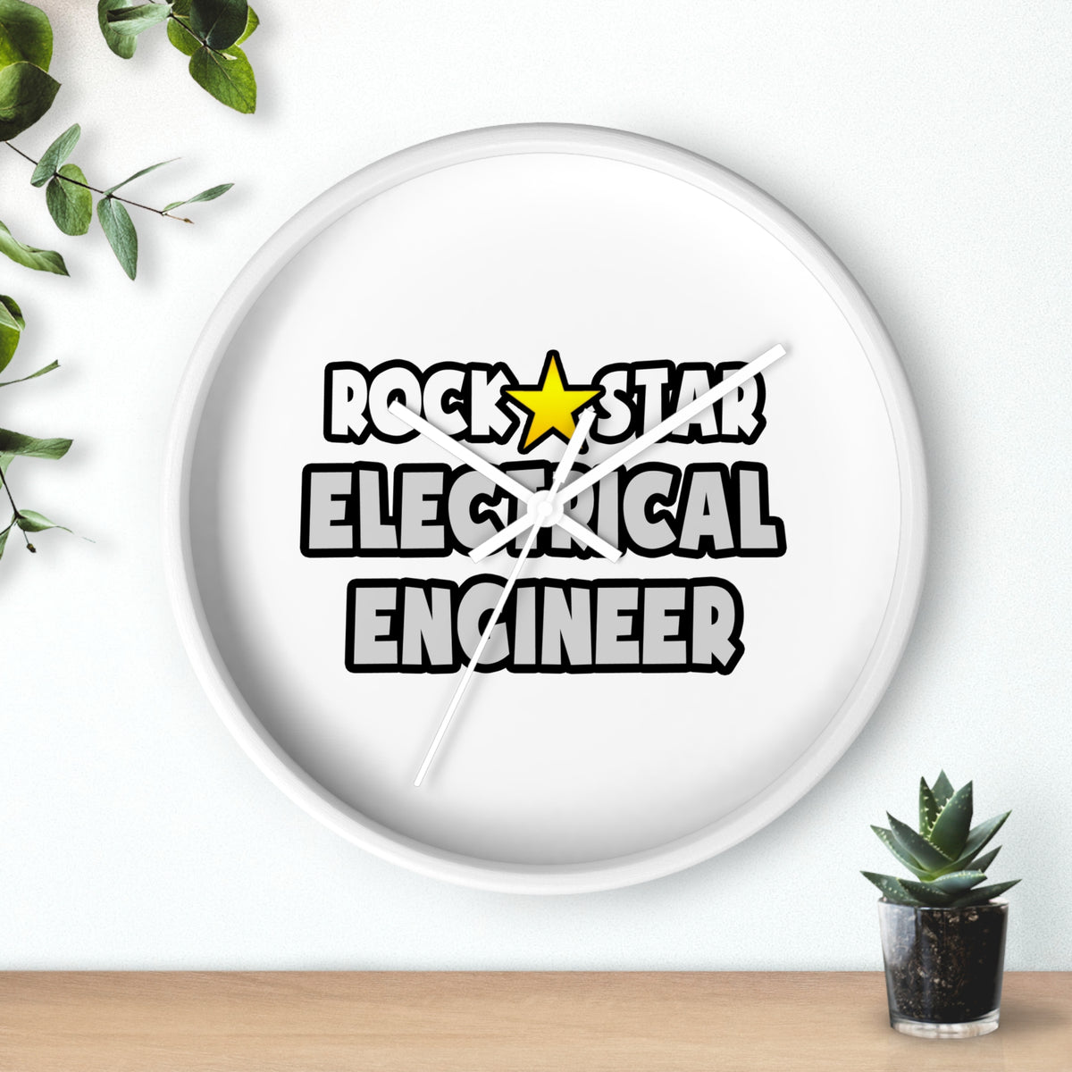 Rock Star Electrical Engineer - Wall Clock