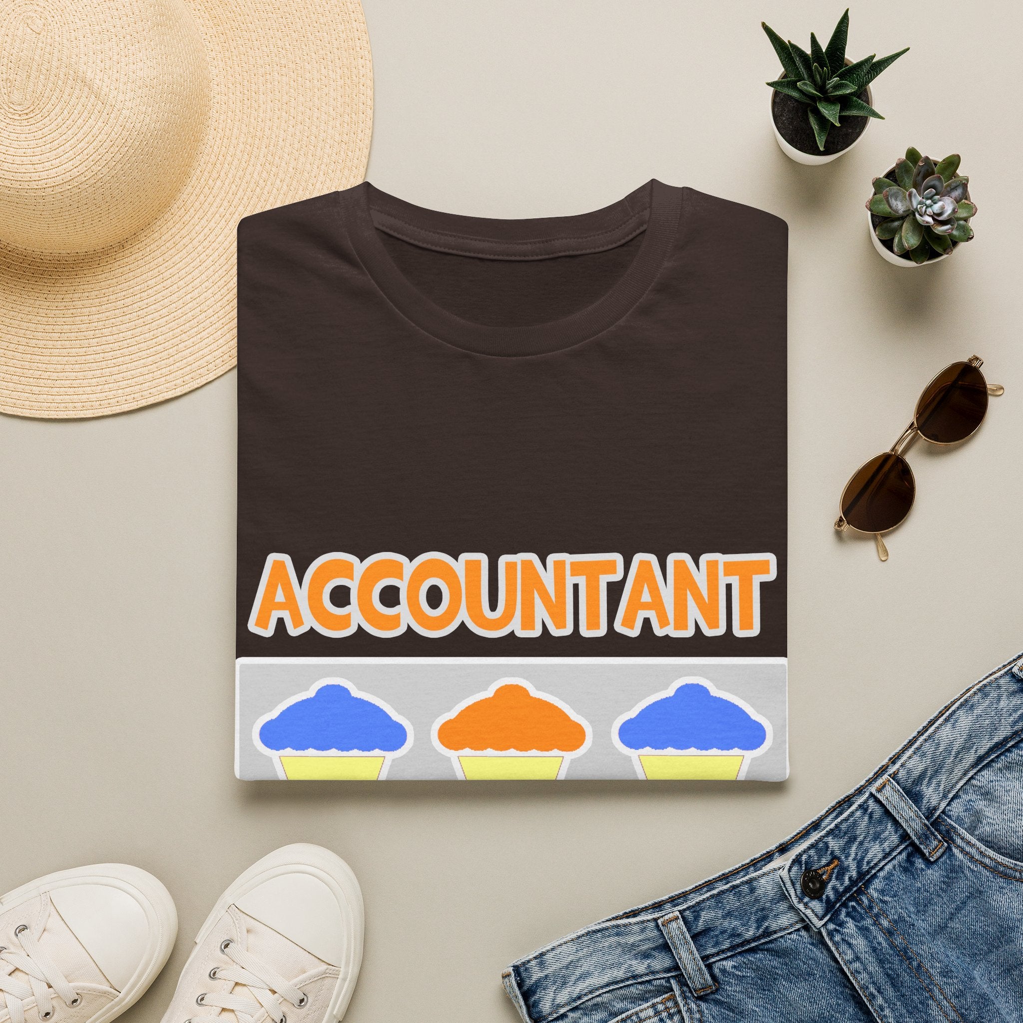 Accountant ... Will Work For Cupcakes - Unisex Softstyle T-Shirt