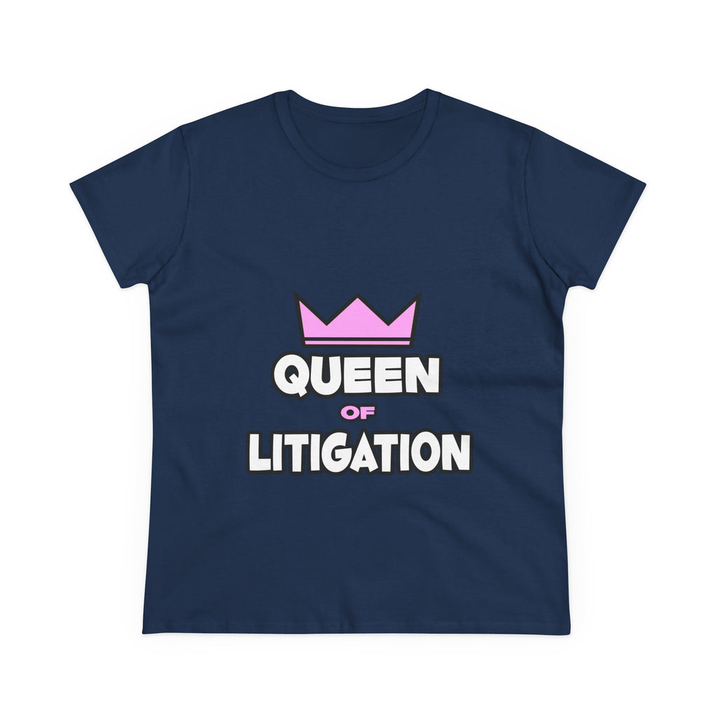 Queen of Litigation - Women's Midweight Cotton Tee