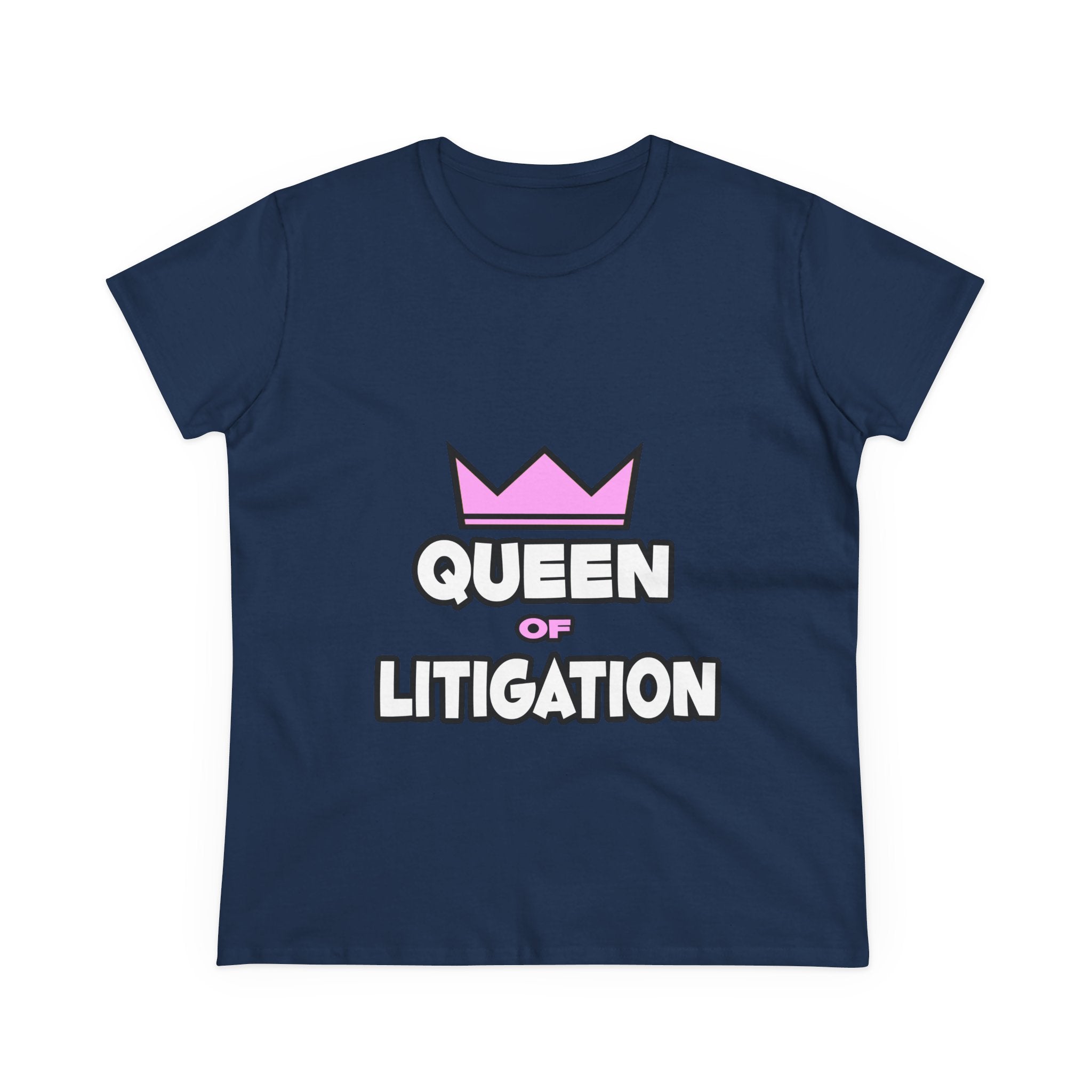 Queen of Litigation - Women's Midweight Cotton Tee
